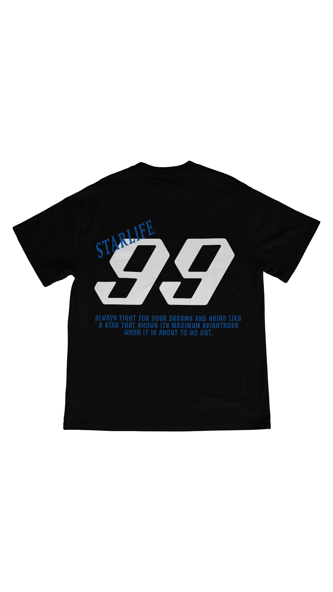 LLC NINETY-NINE REFLECTIVE BLACK TEE