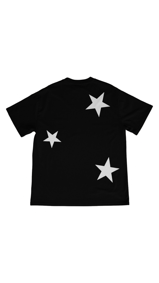LLC STARS REFLECTIVE BLACK TEE