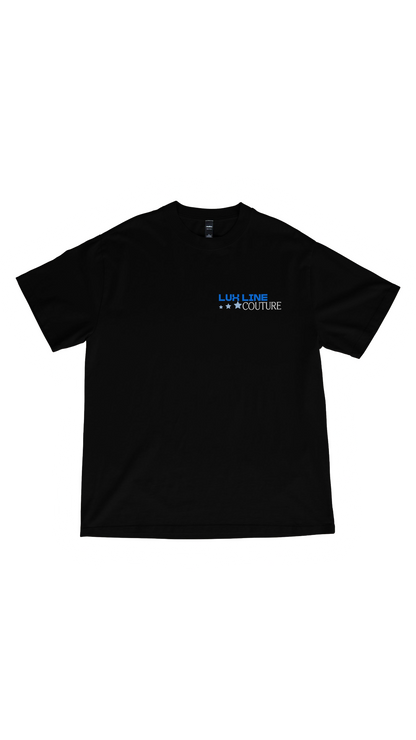LLC NINETY-NINE REFLECTIVE BLACK TEE