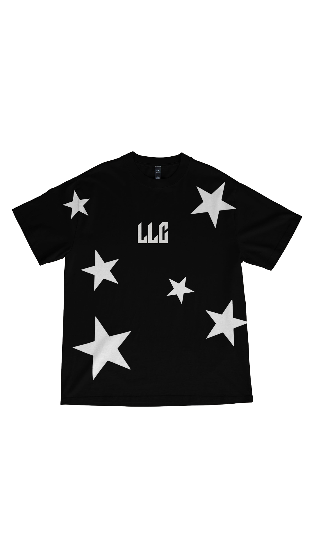 LLC STARS REFLECTIVE BLACK TEE