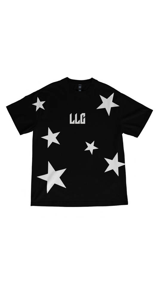 LLC STARS REFLECTIVE BLACK TEE